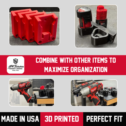 Milwaukee M18 Tool and Battery Holder - Wall Mount Organizer