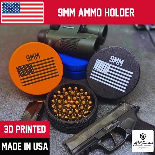 9mm Ammo Holder - 3D Printed Stackable Storage Organizer