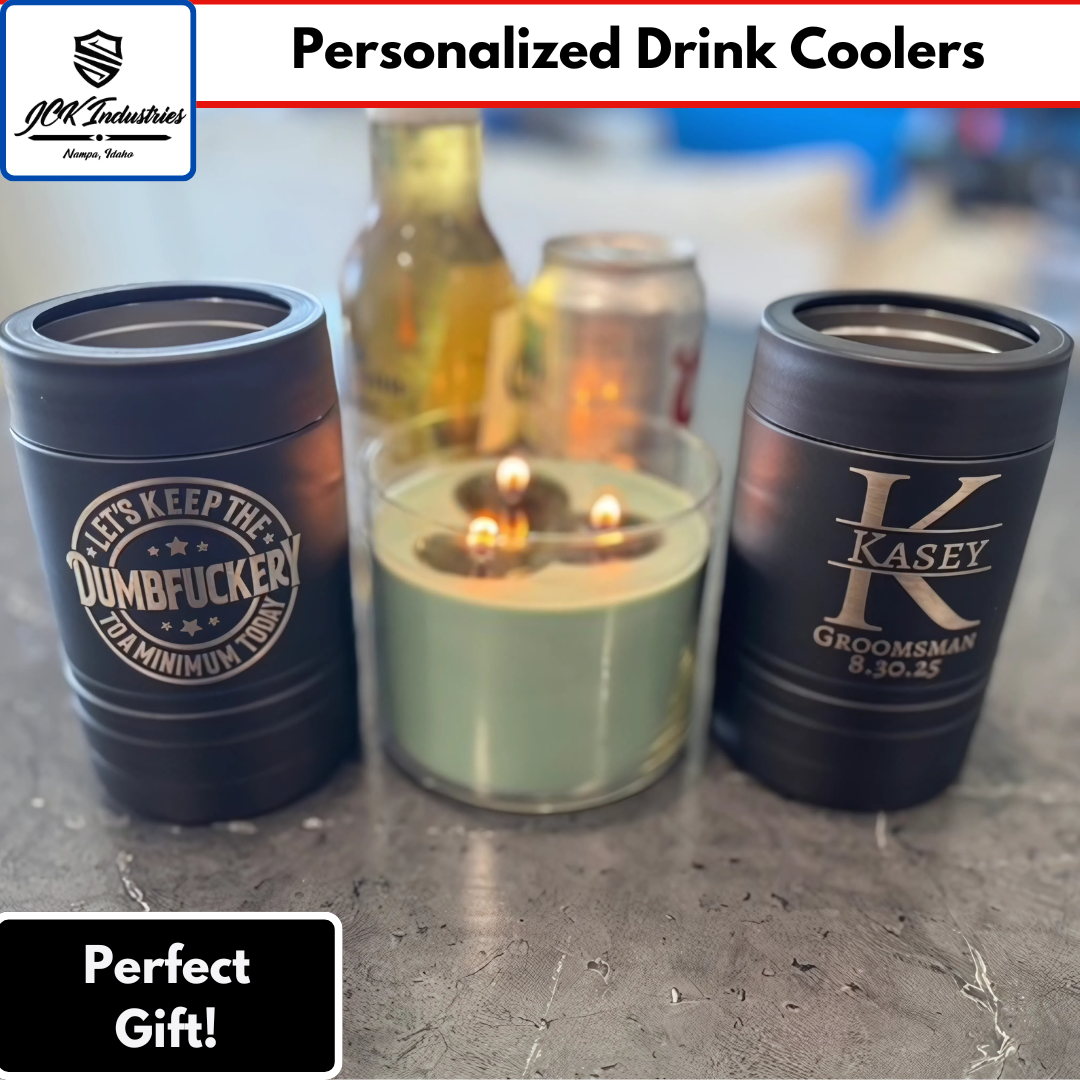 Personalized Can Koozie - Custom Engraved Gifts
