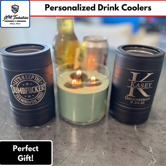 Personalized Can Koozie - Custom Engraved Gifts