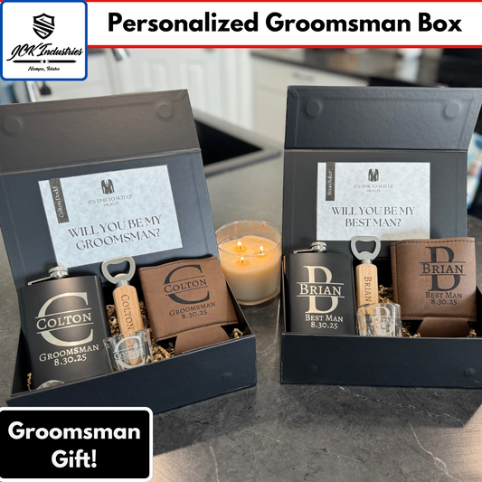 Custom Groomsmen Proposal Box - Personalized Gift Box