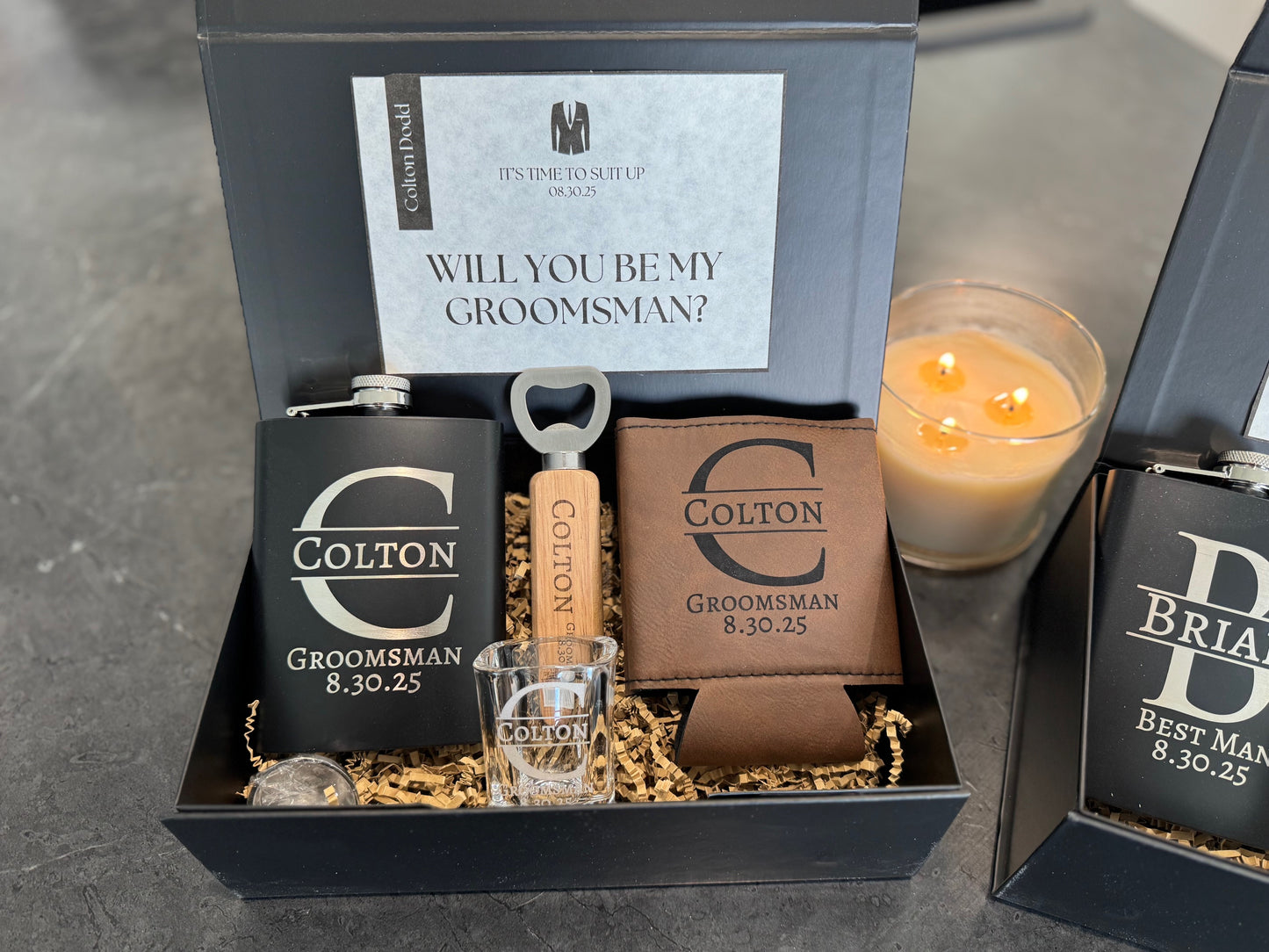 Custom Groomsmen Proposal Box - Personalized Gift Box