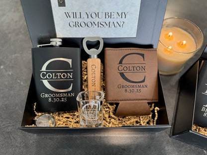 Custom Groomsmen Proposal Box - Personalized Gift Box