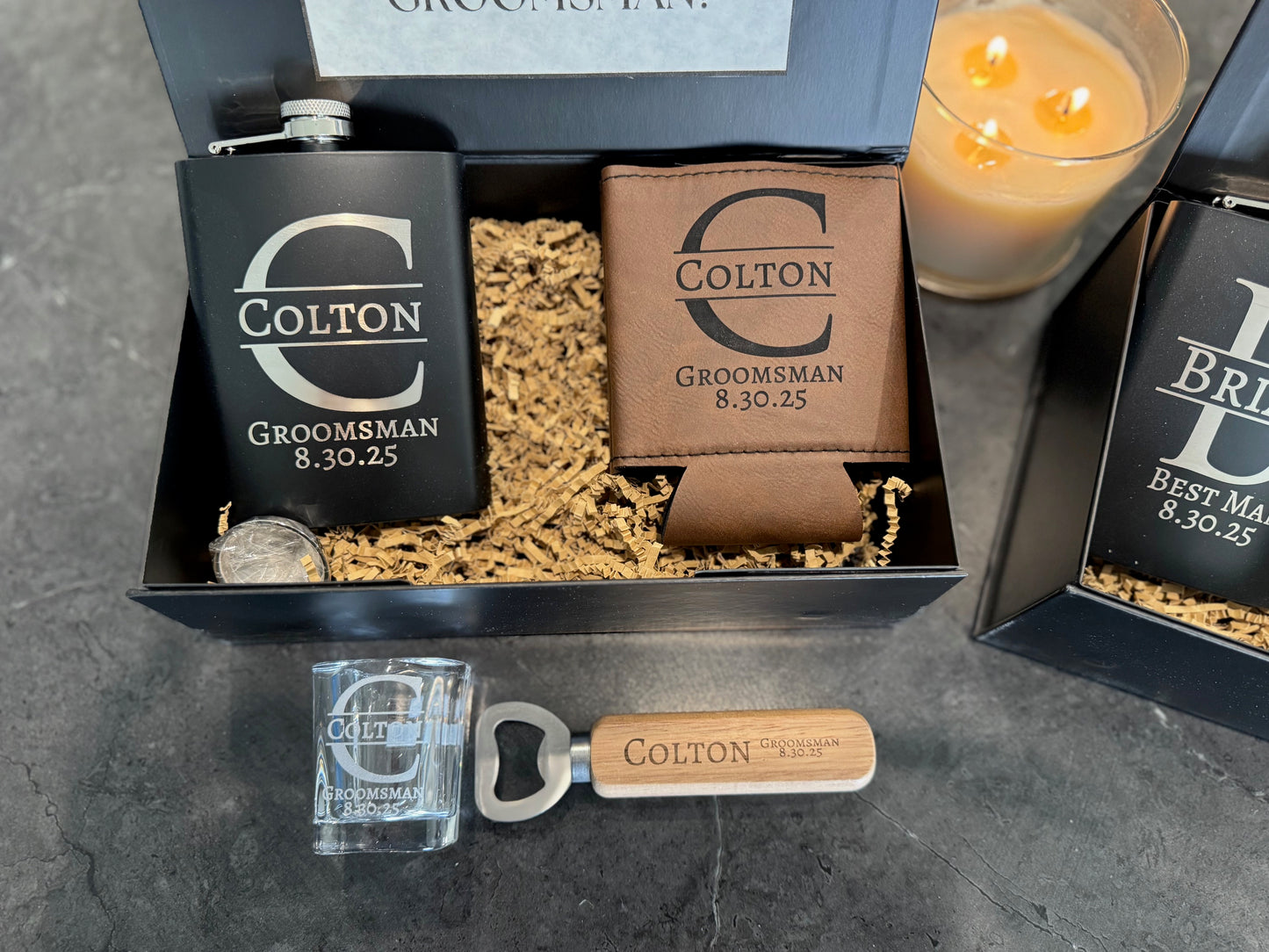 Custom Groomsmen Proposal Box - Personalized Gift Box