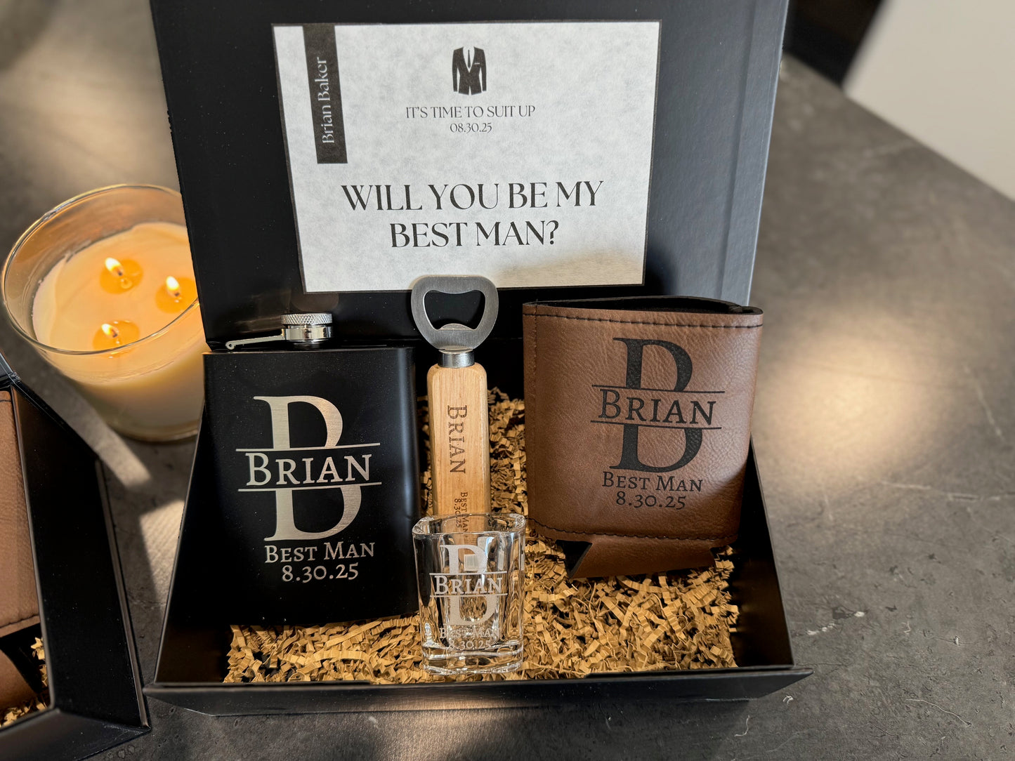 Custom Groomsmen Proposal Box - Personalized Gift Box