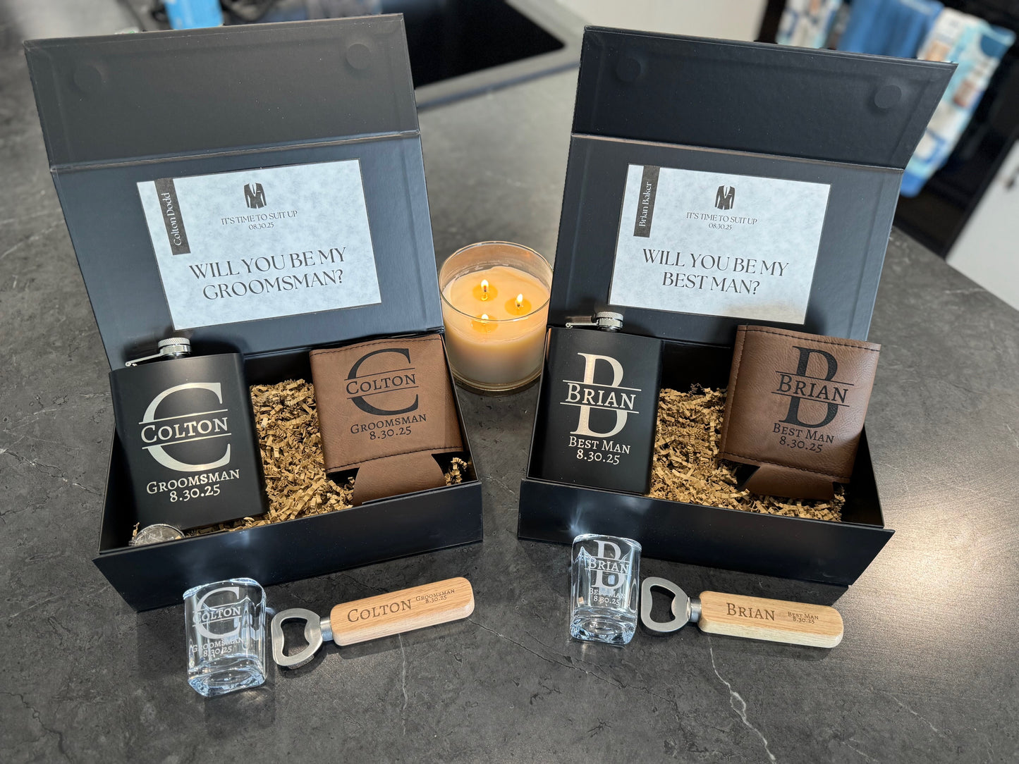 Custom Groomsmen Proposal Box - Personalized Gift Box