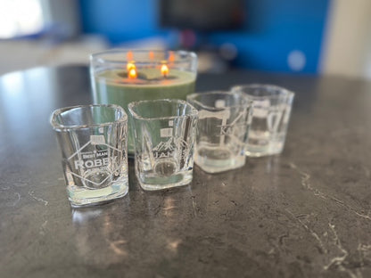 Personalized Square Shot Glass - Custom Engraved Gift