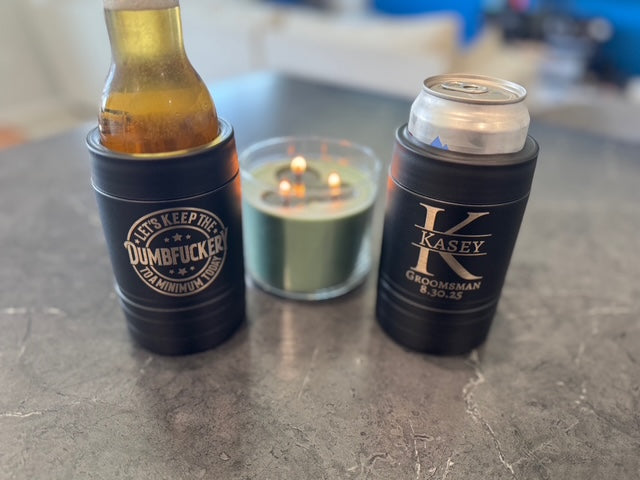 Personalized Can Koozie - Custom Engraved Gifts