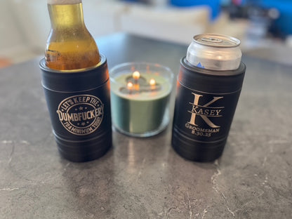 Personalized Can Koozie - Custom Engraved Gifts