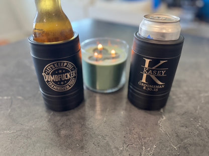 Personalized Can Koozie - Custom Engraved Gifts