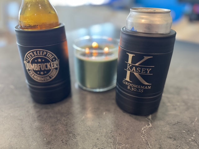 Personalized Can Koozie - Custom Engraved Gifts