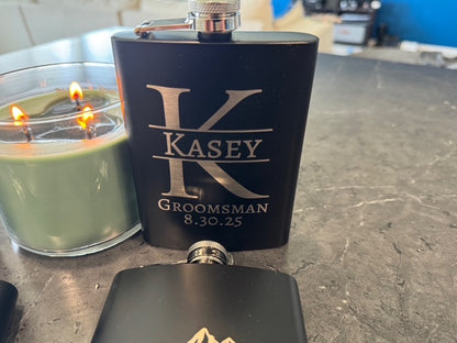 Custom Engraved Metal Flask - Personalized Gifts