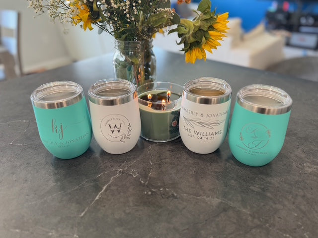 Personalized Wine Tumbler - Custom Engraved Gift