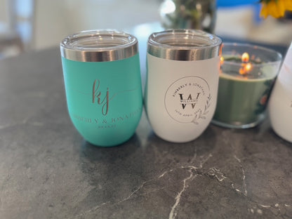 Personalized Wine Tumbler - Custom Engraved Gift