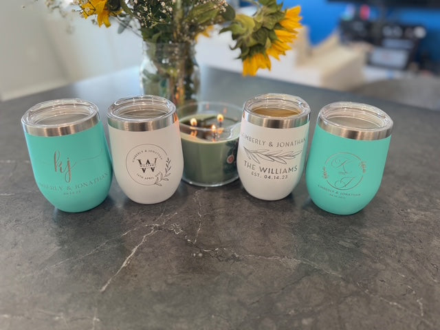 Personalized Wine Tumbler - Custom Engraved Gift