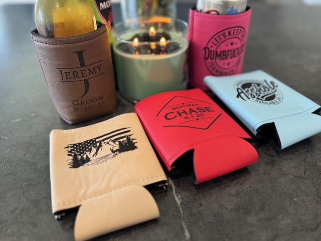 Personalized Drink Koozie - Custom Engraved Gift