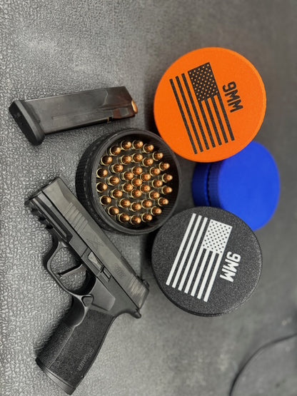 9mm Ammo Holder - 3D Printed Stackable Storage Organizer