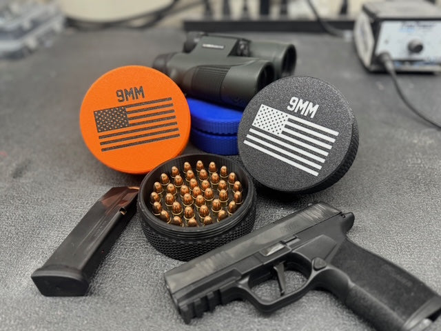 9mm Ammo Holder - 3D Printed Stackable Storage Organizer