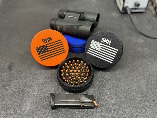 9mm Ammo Holder - 3D Printed Stackable Storage Organizer