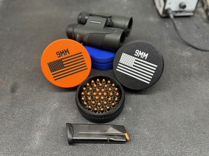 9mm Ammo Holder - 3D Printed Stackable Storage Organizer