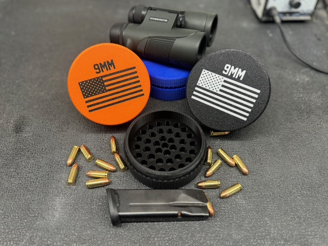 9mm Ammo Holder - 3D Printed Stackable Storage Organizer