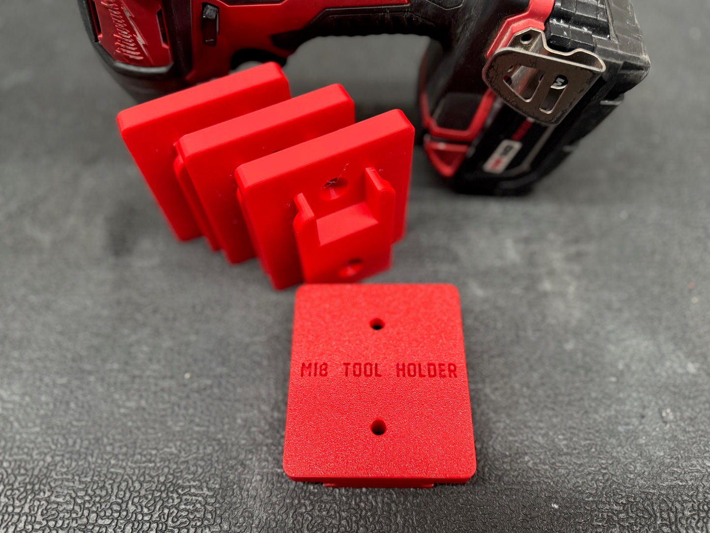 Milwaukee M18 Tool Holder - 3D Printed Wall Mount Organizer