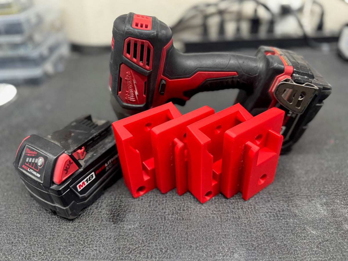 Milwaukee M18 Tool and Battery Holder - Wall Mount Organizer