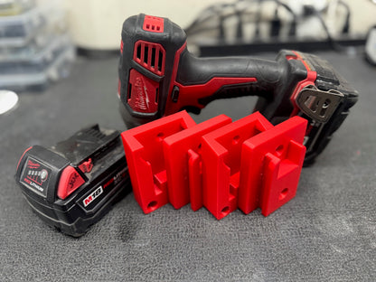 Milwaukee M18 Tool and Battery Holder - Wall Mount Organizer
