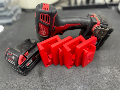 Milwaukee M18 Tool and Battery Holder - Wall Mount Organizer