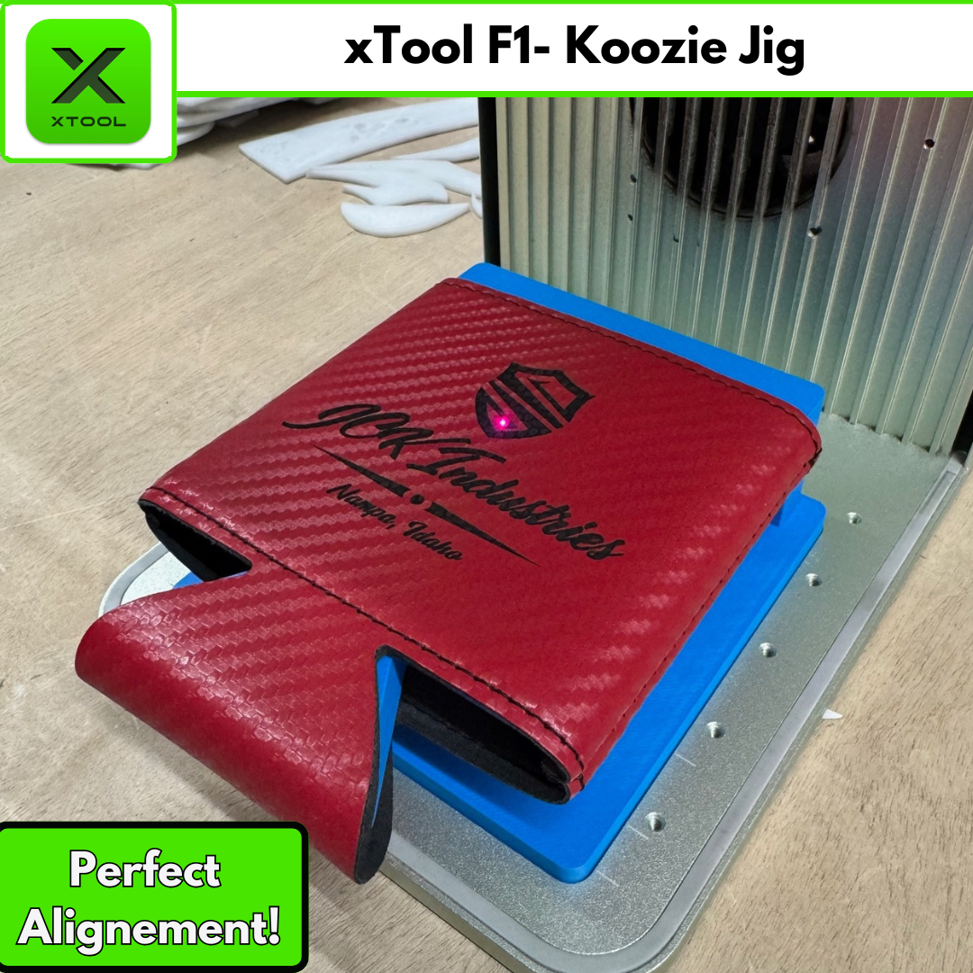 xTool F1 Koozie Jig - 3D Printed Laser Engraving Jig