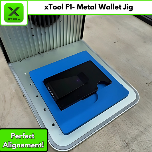 xTool F1 Metal Wallet Laser Jig - 3D Printed Engraving Jig