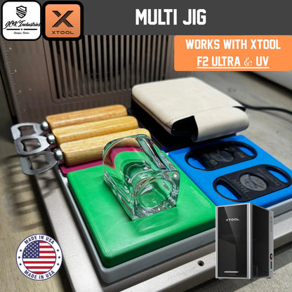 xTool F2 Ultra Multi Jig - Base Plate – 3D Printed Universal Laser Engraving Fixture