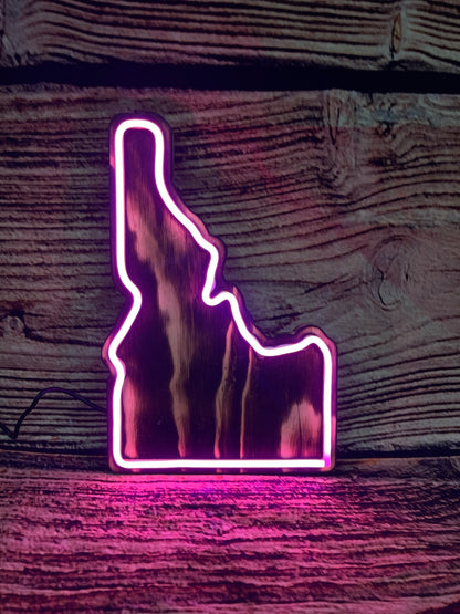 Idaho LED Neon Sign | Custom Bar, Garage, Wedding Decor