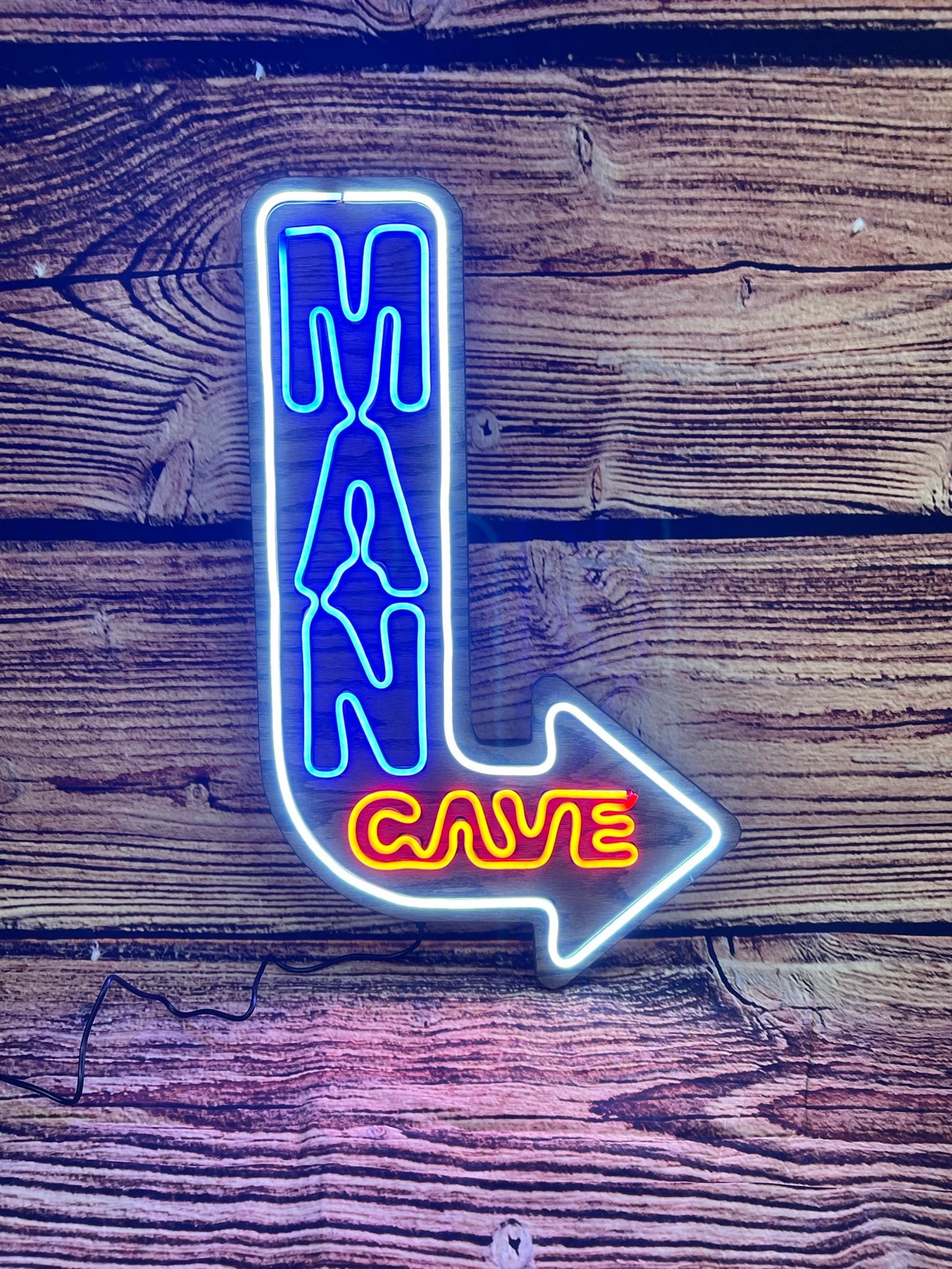 Man Cave LED Neon Sign | Bar Decor, Garage Sign