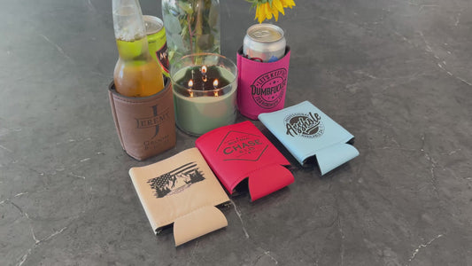 Personalized Drink Koozie - Custom Engraved Gift