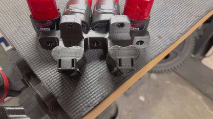Milwaukee M12 Tool and Battery Mount - 3D Printed Wall Organizer