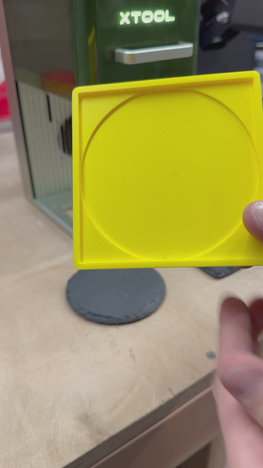 xTool F1 Coaster Laser Jig - 4 Inch 3D Printed Jig