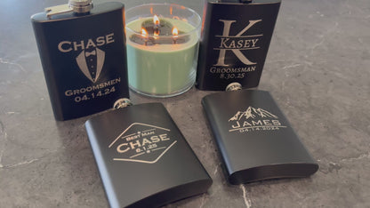 Custom Engraved Metal Flask - Personalized Gifts