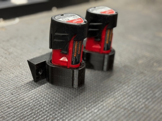 Milwaukee M12 Tool and Battery Mount - 3D Printed Wall Organizer