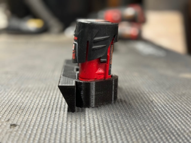 Milwaukee M12 Battery Holder - 3D Printed Wall Mount