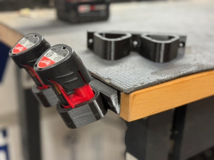 Milwaukee M12 Tool and Battery Mount - 3D Printed Wall Organizer